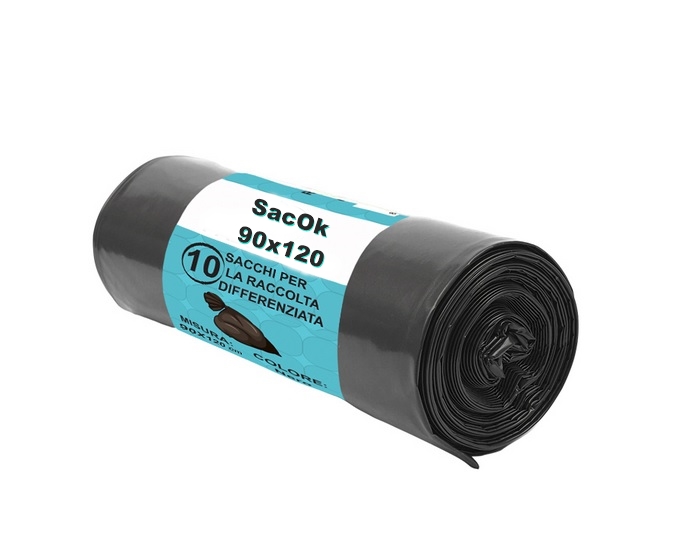 SACCHI N.U. 90x120 NERO PZ.10 - Euro Casa