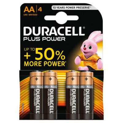 BATTERIE DURACELL PLUS POWER STILO AA