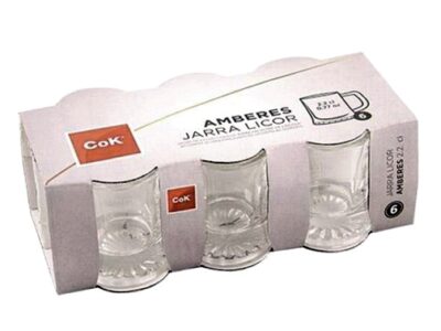 BICCH. AMBERES LIQUORE C/6