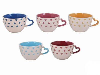 TAZZA COLAZIONE JUMBO CUORE 500ml.
