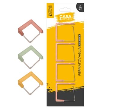 FERMATOVAGLIA PLASTICA 4PZ.