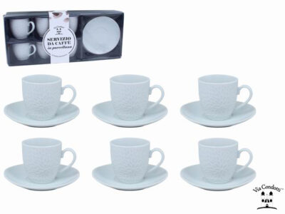 TAZZINE CAFFE' C/P WHITE C/6