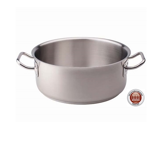 CASS. INOX 18/10 BASSA INDUZ. 2/M CM.36 Agnelli